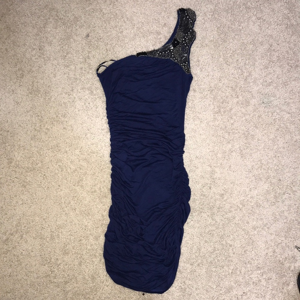 Blue dress with accents